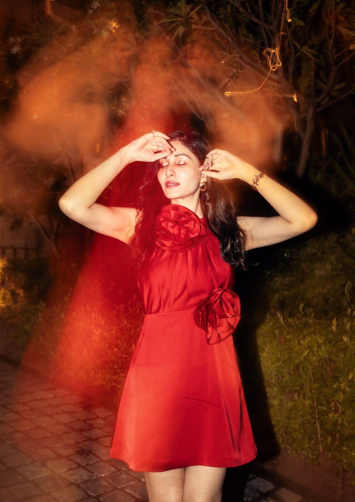 Pooja Chopra in Crimson Bloom