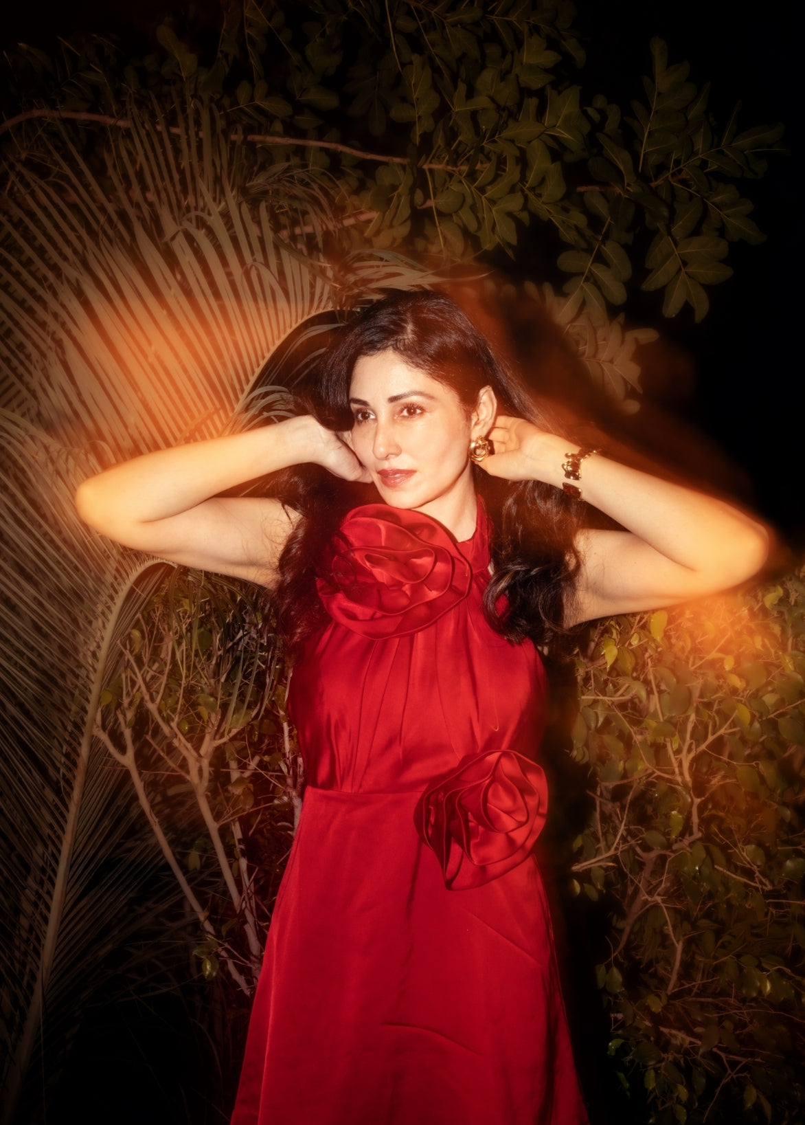 Pooja Chopra in Crimson Bloom